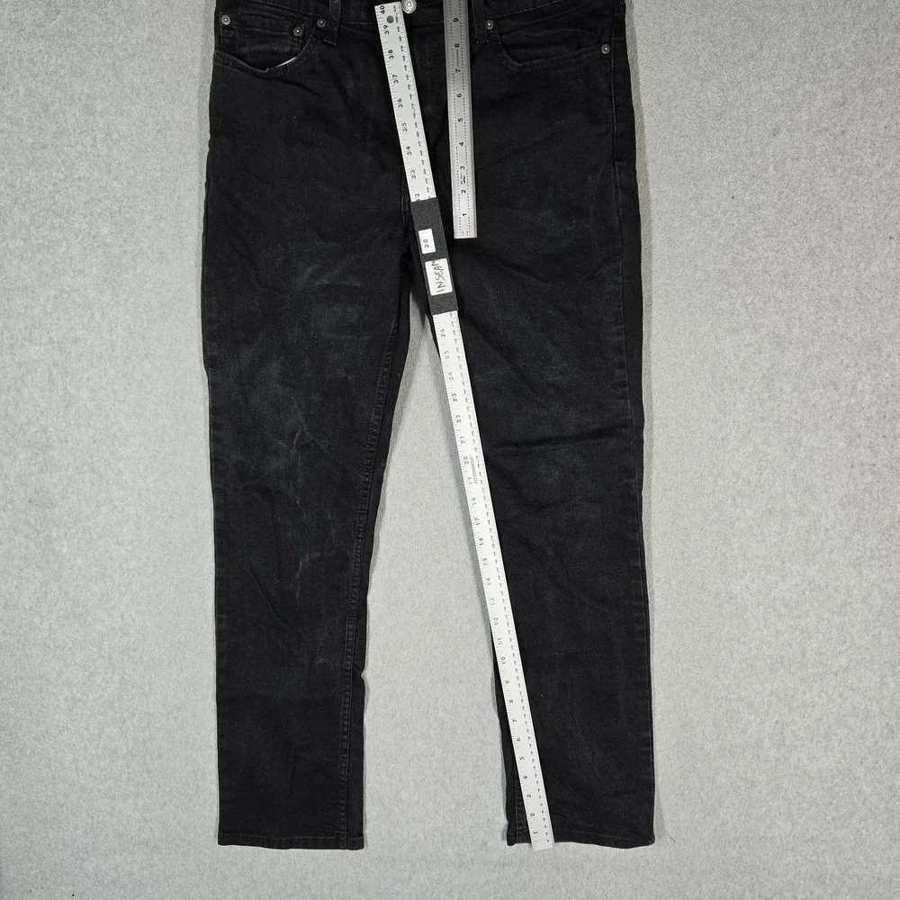 Levi's 511 Men Jeans 36X32 Black Denim Slim Fit 30